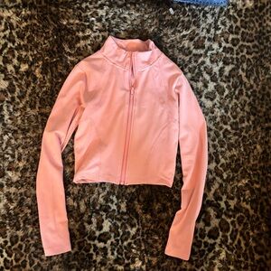 Pink Zip-Up Jacket cropped